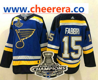 Robby Fabbri St. Louis Blues blue jersey