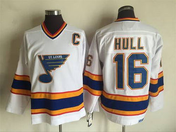 Brett Hull St. Louis Blues white Throwback jersey