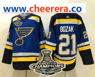 Tyler Bozak St. Louis Blues blue jersey
