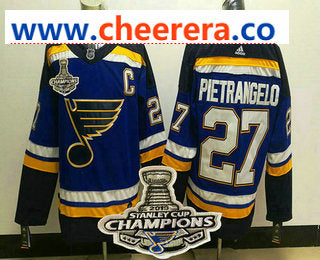 Alex Pietrangelo St. Louis Blues blue jersey