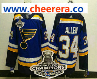 Jake Allen St. Louis Blues blue jersey