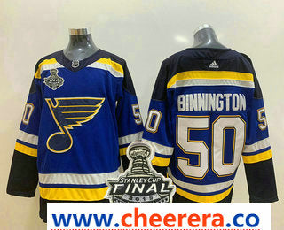Jordan Binnington St. Louis Blues blue jersey