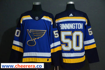 Jordan Binnington St. Louis Blues blue jersey