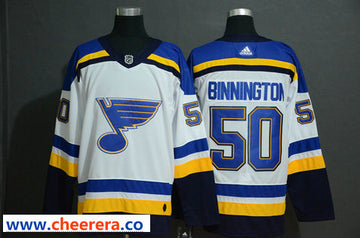 Jordan Binnington St. Louis Blues white jersey