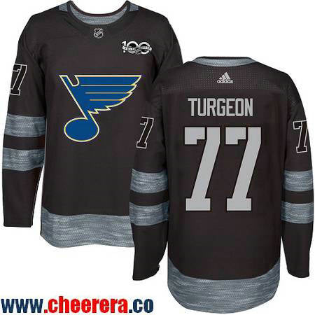Pierre Turgeon St. Louis Blues black jersey