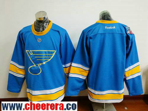 Custom St. Louis Blues blue Winter Classic jersey
