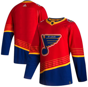 Custom St. Louis Blues red Reverse Retro jersey