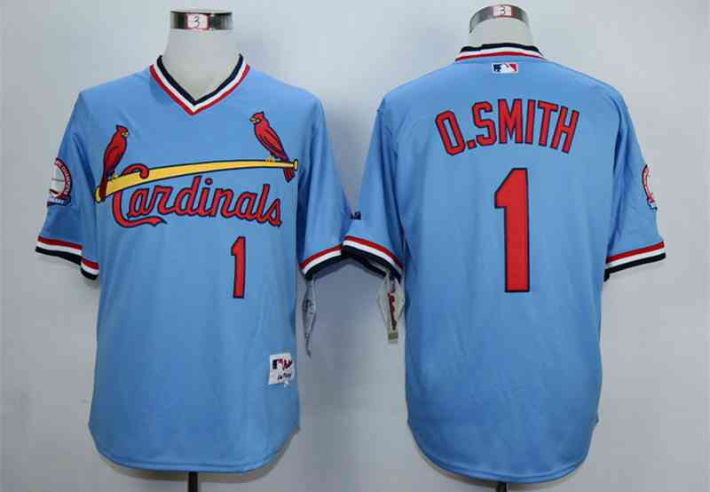 Ozzie Smith St. Louis Cardinals blue jersey