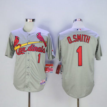 Ozzie Smith St. Louis Cardinals gray jersey