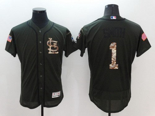 Ozzie Smith St. Louis Cardinals green Salute To Service jersey