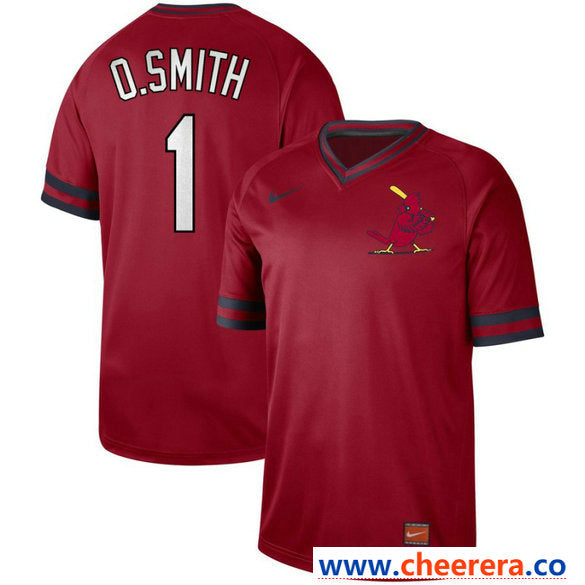 Ozzie Smith St. Louis Cardinals red Legend jersey