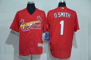 Ozzie Smith St. Louis Cardinals red jersey