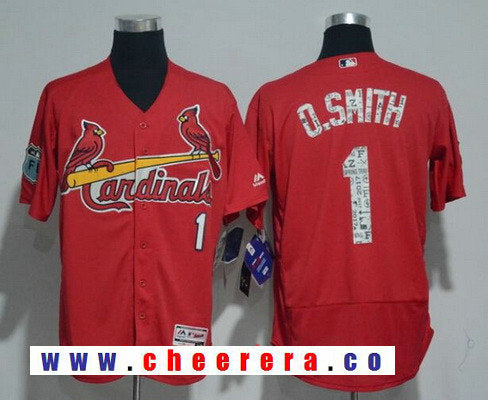 Ozzie Smith St. Louis Cardinals red jersey
