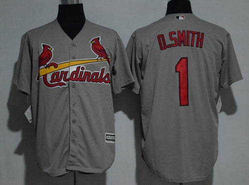 Ozzie Smith St. Louis Cardinals gray Road jersey