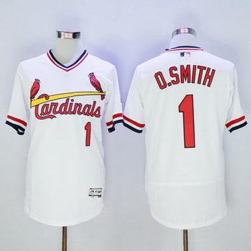 Ozzie Smith St. Louis Cardinals white jersey