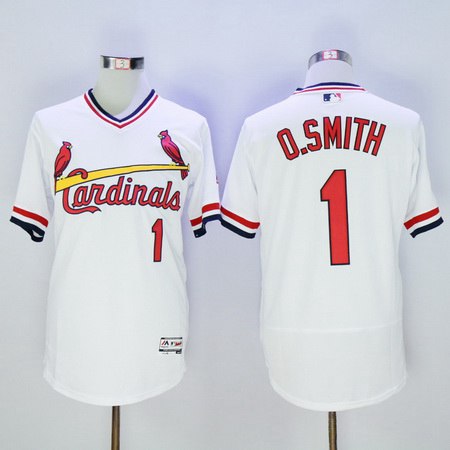 Ozzie Smith St. Louis Cardinals white jersey