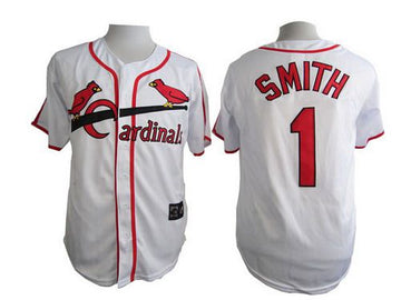Ozzie Smith St. Louis Cardinals white Throwback jersey