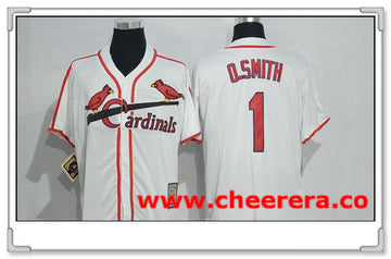 Ozzie Smith St. Louis Cardinals white Cooperstown jersey