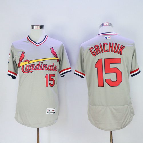 Randal Grichuk St. Louis Cardinals gray jersey