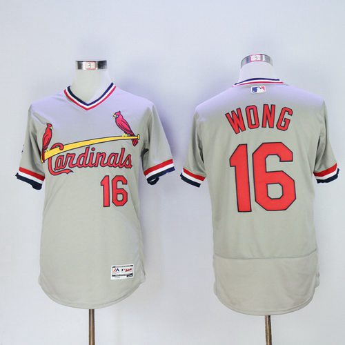 Kolten Wong St. Louis Cardinals gray jersey