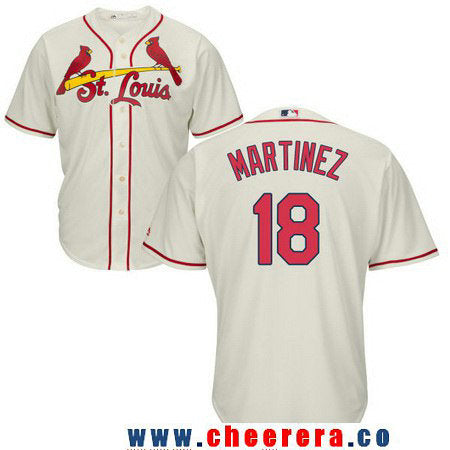 Carlos Martinez St. Louis Cardinals cream jersey