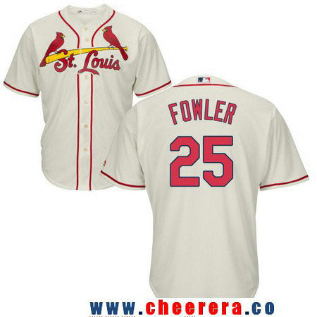 Dexter Fowler St. Louis Cardinals cream jersey