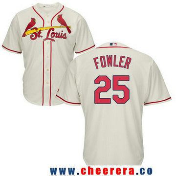 Dexter Fowler St. Louis Cardinals cream jersey