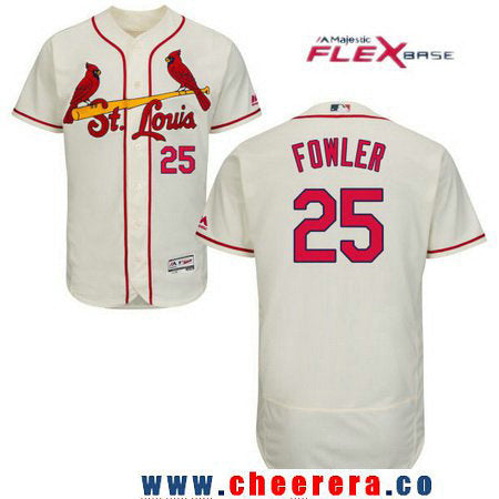Dexter Fowler St. Louis Cardinals cream jersey