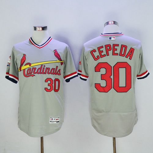Orlando Cepeda St. Louis Cardinals gray jersey