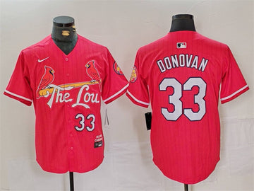 Brendan Donovan St. Louis Cardinals red City Connect jersey