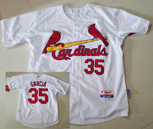 Greg Garcia St. Louis Cardinals white Home jersey
