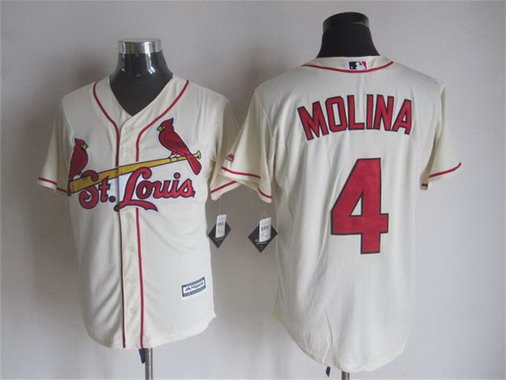 Yadier Molina St. Louis Cardinals cream Alternate jersey
