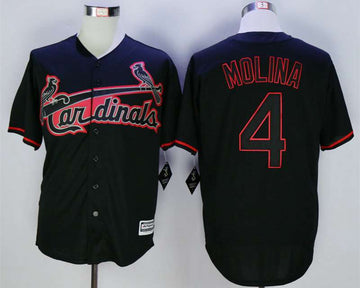 Yadier Molina St. Louis Cardinals black jersey