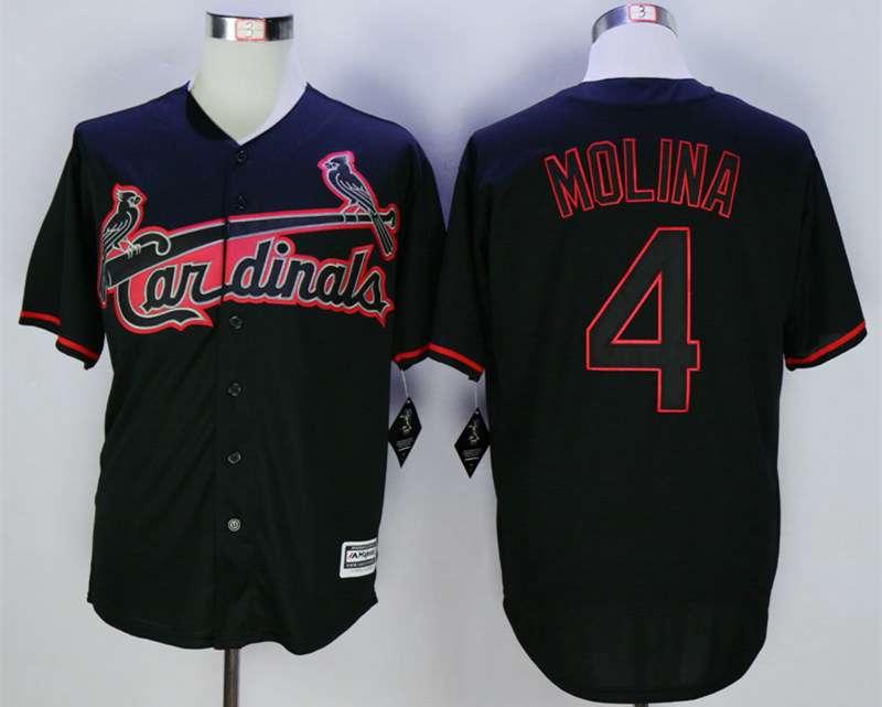 Yadier Molina St. Louis Cardinals black jersey