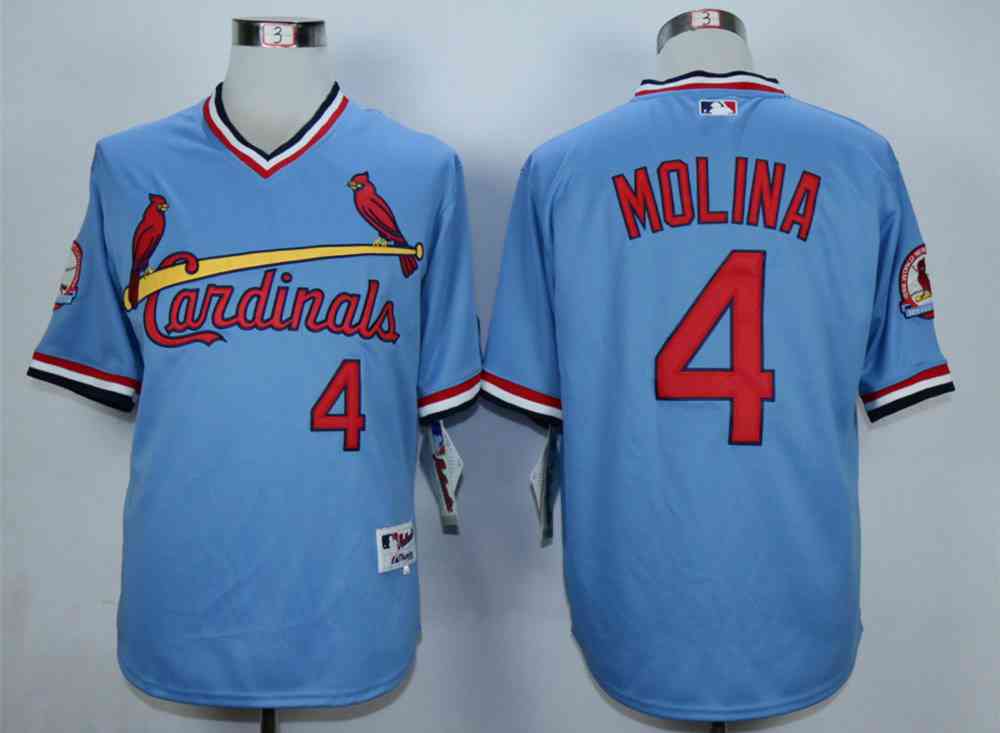 Yadier Molina St. Louis Cardinals blue jersey