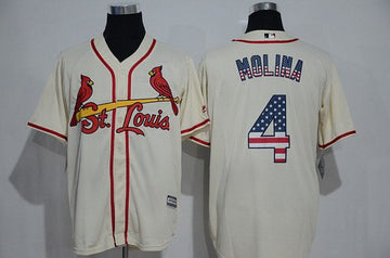 Yadier Molina St. Louis Cardinals cream Fashion jersey
