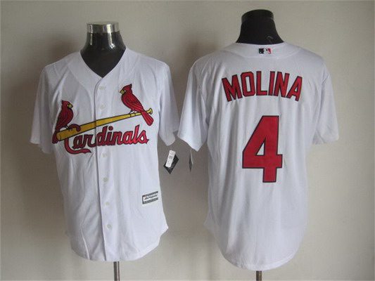 Yadier Molina St. Louis Cardinals white Home jersey
