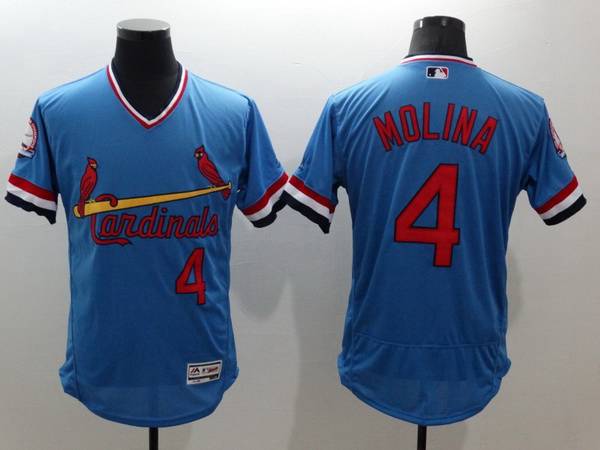 Yadier Molina St. Louis Cardinals blue jersey