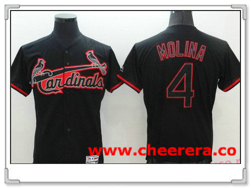 Yadier Molina St. Louis Cardinals black Fashion jersey