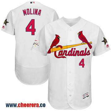 Yadier Molina Majestic St. Louis Cardinals white All-Star jersey