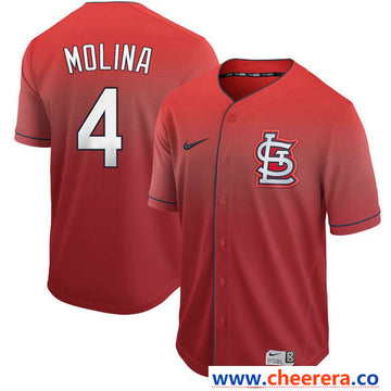 Yadier Molina St. Louis Cardinals red jersey