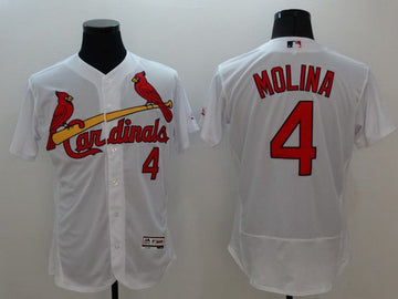 Yadier Molina St. Louis Cardinals white jersey
