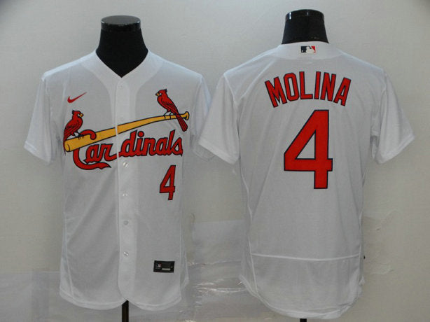 Yadier Molina St. Louis Cardinals white jersey