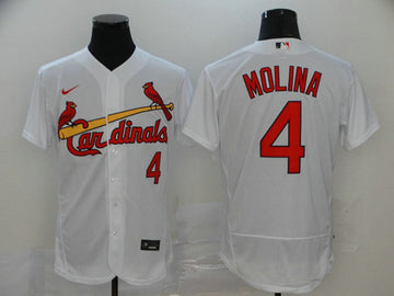 Yadier Molina St. Louis Cardinals white jersey
