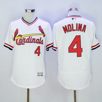 Yadier Molina St. Louis Cardinals white jersey