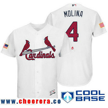 Yadier Molina St. Louis Cardinals white Fashion jersey