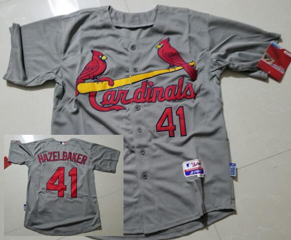 Jeremy Hazelbaker St. Louis Cardinals gray Road jersey