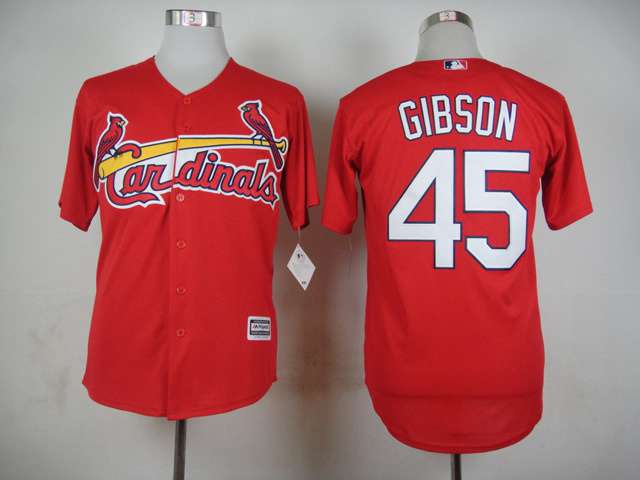 Bob Gibson St. Louis Cardinals red jersey