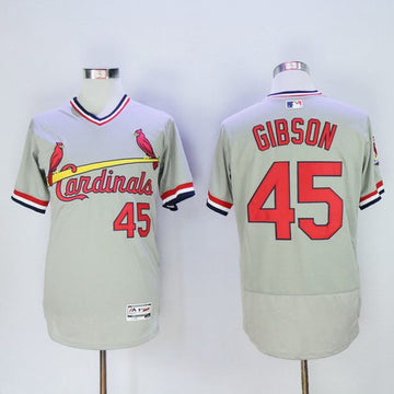 Bob Gibson St. Louis Cardinals gray jersey