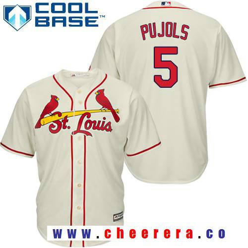 Albert Pujols St. Louis Cardinals cream Alternate jersey